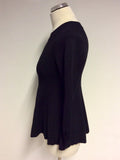 BRAND NEW KAREN MILLEN BLACK CREW NECK JUMPER SIZE S