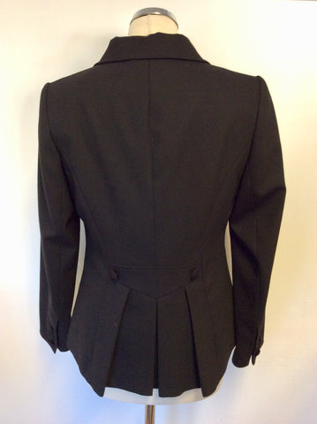 PEPPERBERRY BLACK WOOL BLEND JACKET,SKIRT & DRESS SUIT SIZE 10