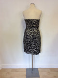 BRAND NEW PAUL SMITH ANIMAL PRINT STRAPLESS DRESS SIZE 42 UK 10