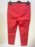 KHAKIS BY GAP CORAL SLIM CUT CAPRI LENGTH COTTON TROUSERS SIZE 8