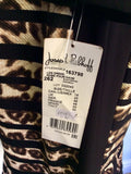 BRAND NEW JOSEPH RIBKOFF BLACK & BROWN LEOPARD PRINT DRESS SIZE 20