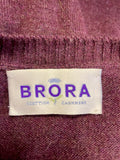 BRORA DAMSON 100% CASHMERE CARDIGAN SIZE 12