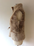 BRAND NEW CELTIC & CO 100% NATURAL HONEY SHEEPSKIN FUR LINED GILET