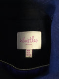 WHISTLES BLACK DOUBLE BREASTED SHORT COAT SIZE 8