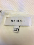 BRAND NEW REISS GEM WHITE TEXTURED DRESS SIZE 12