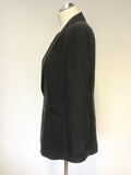 MINT VELVET NAVY BLUE V NECKLINE JACKET SIZE 14