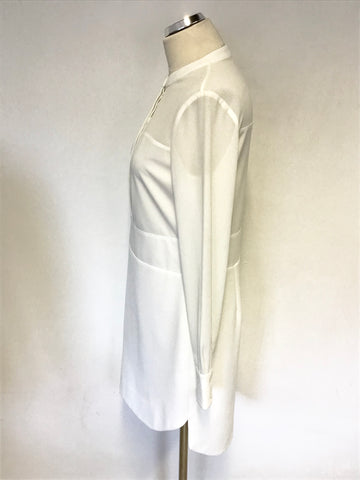 BRAND NEW KAREN MILLEN OFF WHITE LONG SLEEVE DRESS SIZE 12