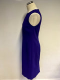 HOBBS PURPLE SLEEVELESS PENCIL DRESS SIZE 12