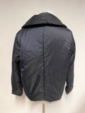 JIGSAW BLACK COLLARED V NECKLINE PADDED JACKET SIZE 14