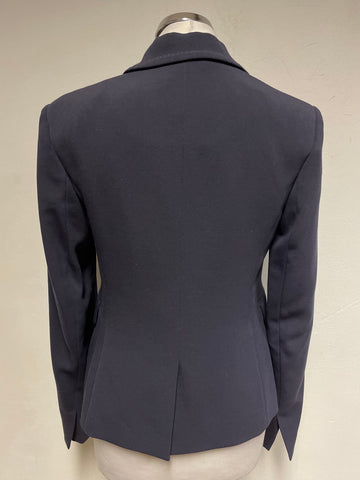 LK BENNETT CLEORA NAVY BLUE JACKET & SKIRT SUIT SIZE 10