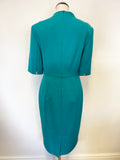 LK BENNETT ROSS JADE NOTCH COLLAR HALF SLEEVE PENCIL DRESS SIZE 14