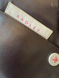 RADLEY DARK BROWN LEATHER CROSS BODY BAG