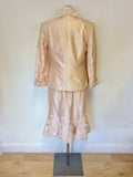 BRAND NEW VENI INFANTINO FOR ROLAND JOYCE PALE PINK BEADED SILK SPECIAL OCCASION/ MOTHER OF THE BRIDE OUTFIT SIZE 10