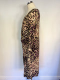 BRAND NEW POMODORO LEOPARD PRINT STRETCH JERSEY FRESS SIZE 20