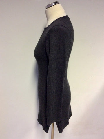 PATAGONIA DARK GREY CASHMERE LONG SLEEVE JUMPER SIZE M