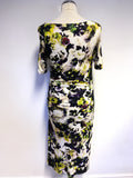 PAUL SMITH BLACK COLLECTION FLORAL PRINT STRETCH JERSEY DRESS SIZE M