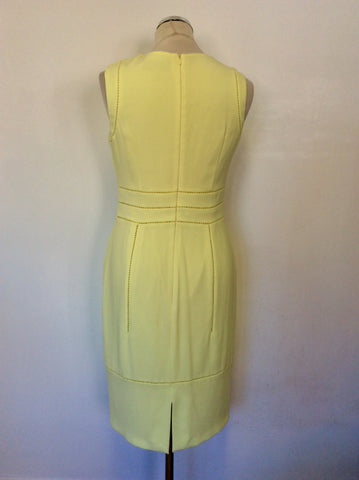 COAST LEMON YELLOW SPECIAL OCCASION PENCIL DRESS SIZE 12