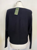 BRAND NEW RALPH LAUREN NAVY BLUE DOLMAN SLEEVE JUMPER SIZE M