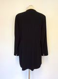 WINDSMOOR BLACK LONG LINE JACKET SIZE 18