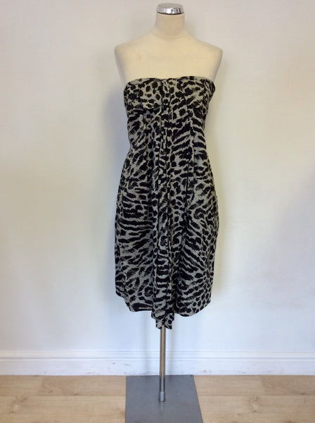 BRAND NEW PAUL SMITH ANIMAL PRINT STRAPLESS DRESS SIZE 42 UK 10