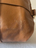 LK BENNETT LARGE TAN LEATHER SHOULDER BAG