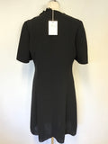 BRAND NEW & OTHER STORIES BLACK FRILL TRIM SHORT SLEEVE DRESS SIZE 14