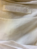 ALL SAINTS WHITE COTTON FLIPPY FULL SKIRT SIZE S