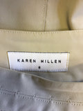 KAREN MILLEN BEIGE PENCIL SKIRT SIZE 8