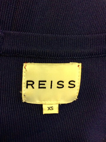 REISS BLUE KATIE BODYCON DRESS SIZE XS