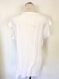 MASAI WHITE SLEEVELESS SELF STRIPED TUNIC TOP SIZE XL