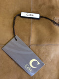 BRAND NEW CELTIC & CO 100% NATURAL HONEY SHEEPSKIN FUR LINED GILET