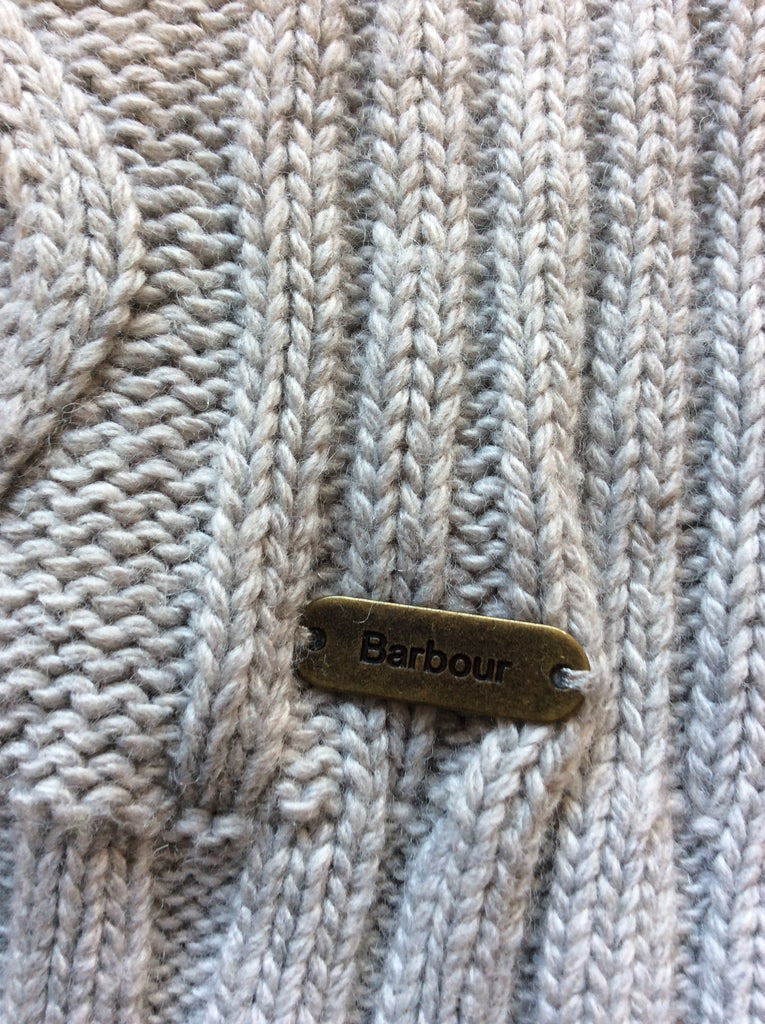 BARBOUR SAM HEUGHAN SIGNATURE COLLECTION FRASER GREY CABLE KNIT JUMPER ...