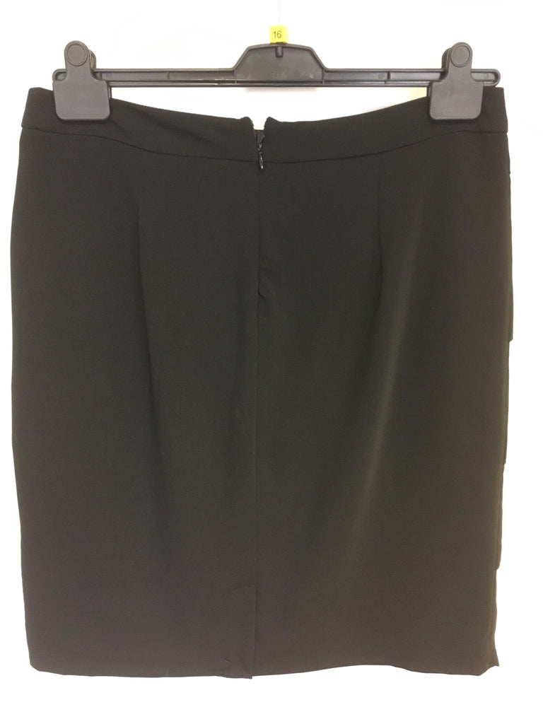 BRAND NEW BARBARA LEBEK BLACK TIERED PANELS STRAIGHT SKIRT SIZE 16 ...