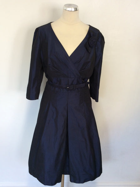 HOBBS INVITATION DARK BLUE SPECIAL OCCASION DRESS SIZE 16