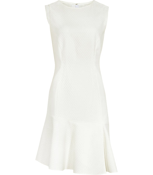 BRAND NEW REISS GEM WHITE TEXTURED DRESS SIZE 12