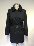 MICHAEL KORS BLACK MAC/ TRENCHCOAT SIZE L