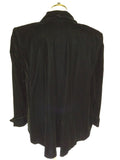 EMMA SOMERSET BLACK VELVET SWING JACKET SIZE L