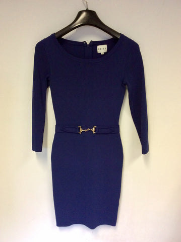 REISS BLUE KATIE BODYCON DRESS SIZE XS