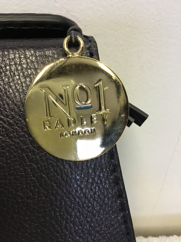 BRAND NEW RADLEY NO 1 NOTTINGHAM HILL BLACK LARGE CLUTCH/ GRAB BAG