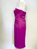 COAST FUSHIA PINK STRAPLESS SPECIAL OCCASION DRESS SIZE 12