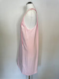 WHISTLES BABY PINK CUT AWAY BACK SLEEVELESS SHIFT DRESS SIZE 10