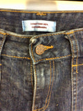 COMPTOIR DES COTTONNIERS BLUE DENIM CARGO CROP JEANS SIZE 10