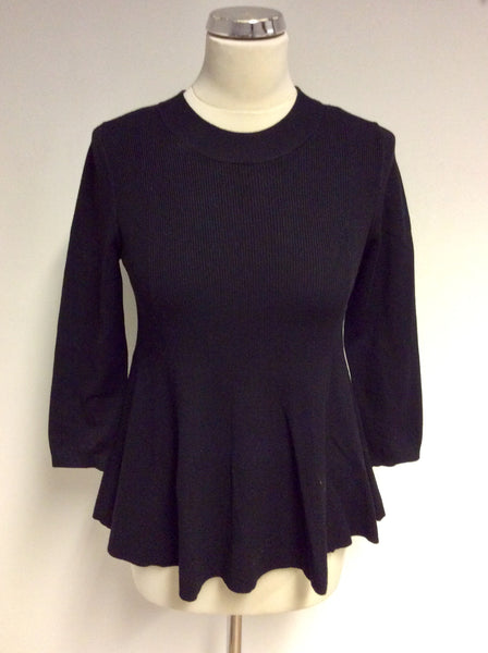 BRAND NEW KAREN MILLEN BLACK CREW NECK JUMPER SIZE S