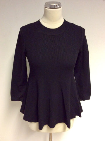 BRAND NEW KAREN MILLEN BLACK CREW NECK JUMPER SIZE S