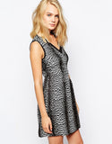 BRAND NEW REISS ANIMAL PRINT SILK DRESS SIZE 10