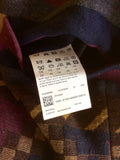 HUGO BOSS ORANGE GEOMETRIC PRINT DESIGN COAT SIZE 14