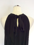 ICE BLACK FLOATY LAYERED OCCASION DRESS SIZE 14