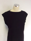 KS SELECTION BLACK WOOL PENCIL DRESS SIZE 14