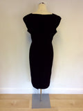 LK BENNETT BLACK PENCIL DRESS SIZE 16