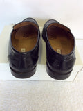 DIEGO BELLINI ITALIAN BLACK LEATHER SLIP ON SHOES SIZE 10/44